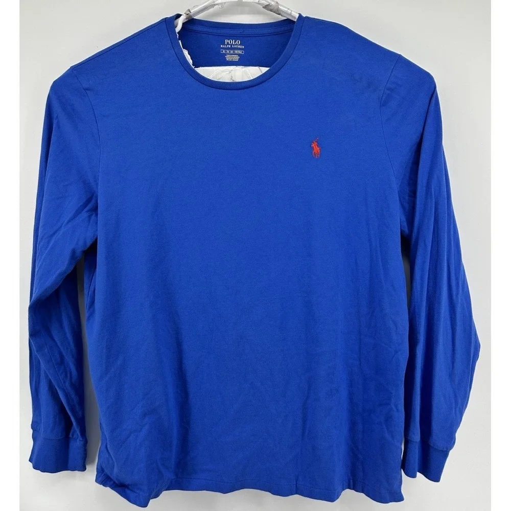 Polo Ralph Lauren Long Sleeve Shirt Blue Men's Size XL
